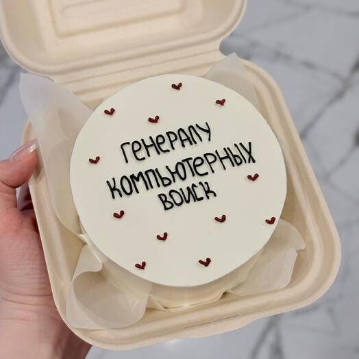 Бенто торт для мужчины генералу компьютерных войск