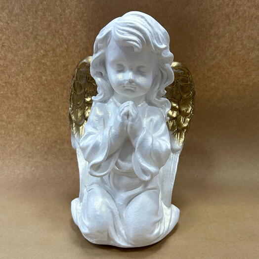 Гипсовая фигура молящийся ангел Пасха