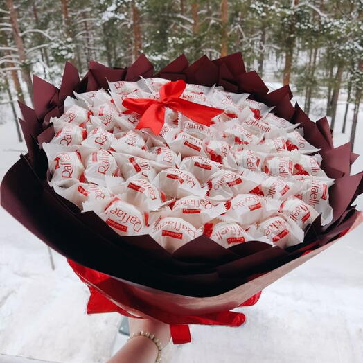 Букет из кокосовых конфет Рафаэлло "Большая любовь"♥️