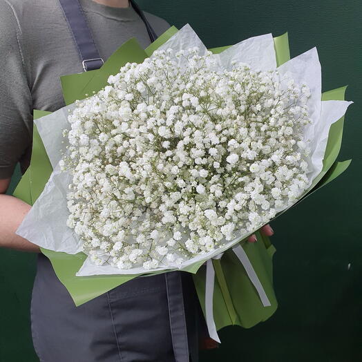 Букет из белой гипсофилы 7 штук
