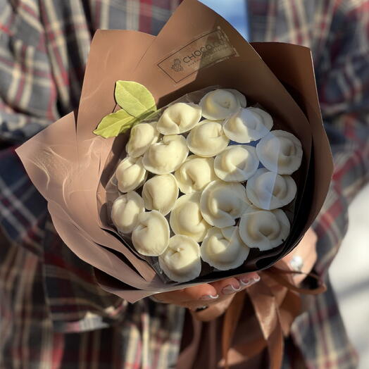 Букет из шоколадных пельменей 🥟