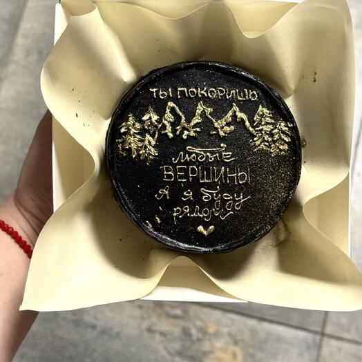 Бенто торт для него «ты покоришь любые вершины»