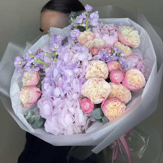 Букет L 💜 Пудровая нежность