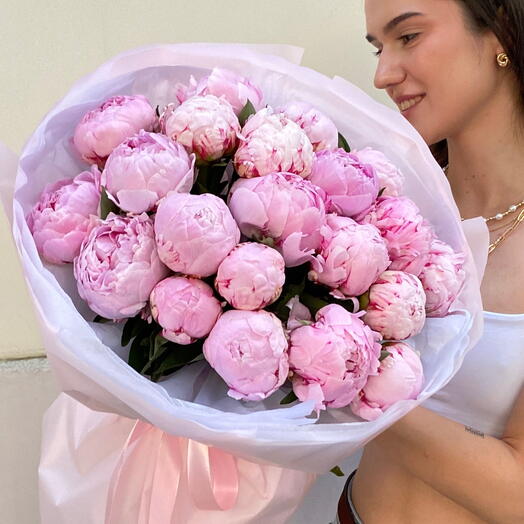 Роскошный букет из 21 королевского пиона 💗🌸