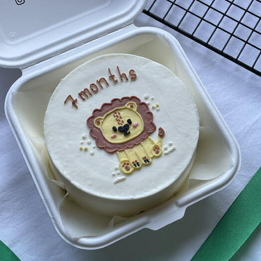 Бенто торт детский Лев