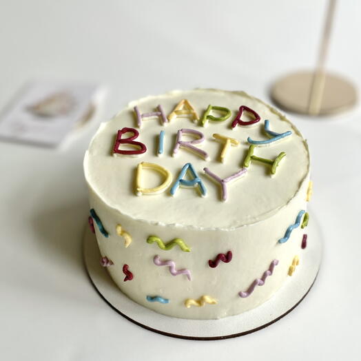 Бенто-торт макси 700г на день рождения «HAPPY BIRTHDAY