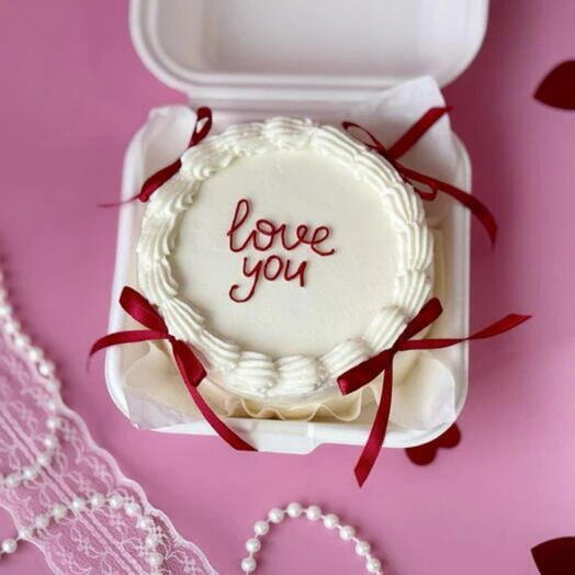 Бенто торт в стиле ламбет для любимых, сказать о любви