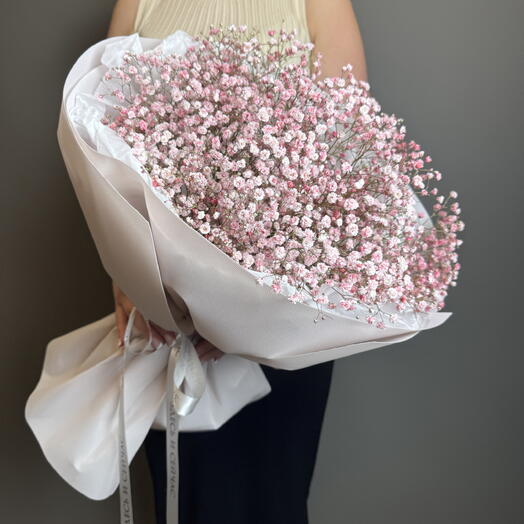 Букет «Моей принцессе» из гипсофилы в нежном 🌸