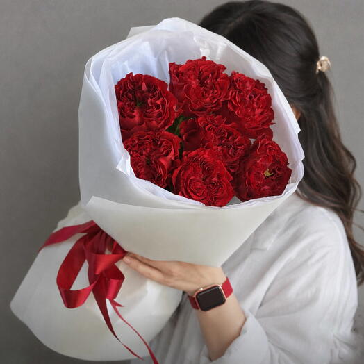 Авторский букет с премиальной красной розой🌹♥️