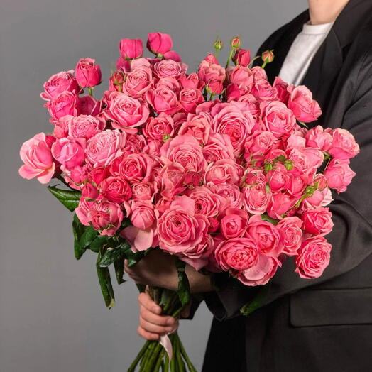Букет из 25 роз Silva Pink