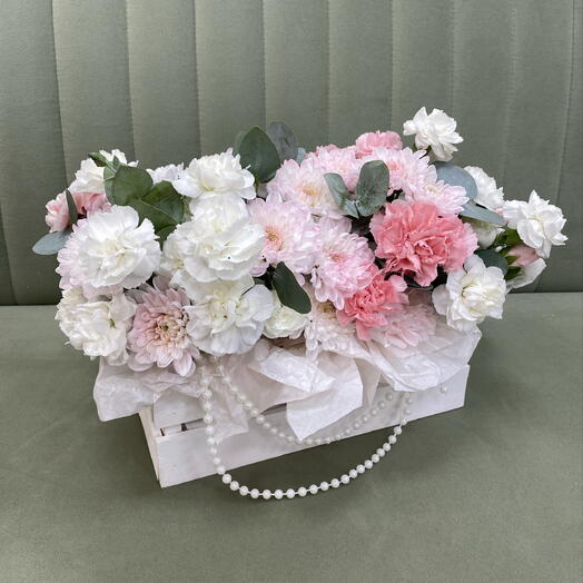 🌸🎀 Ящичек с диантусами Bloom room