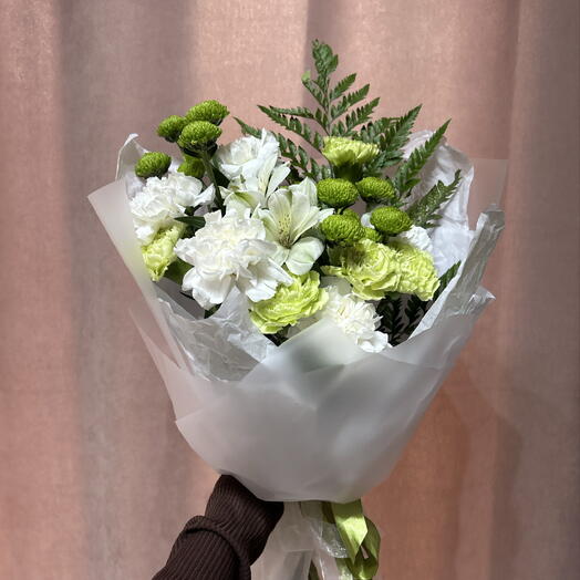 Когда слова не нужны букет из диантусов 💚