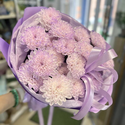 Супер букет из хризантем 💜