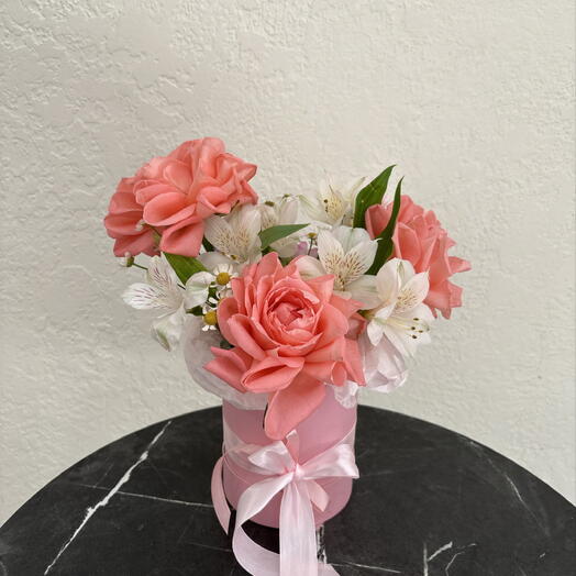 Коробочка с 3 розами