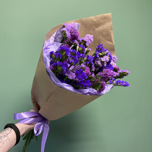 Букет комплимент из 9 веточек статицы 💜