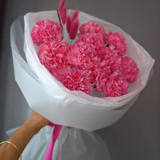 Букет Диантус+Лагурус💝