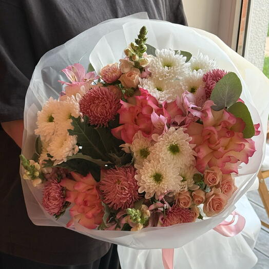 Букет с французской розой💕