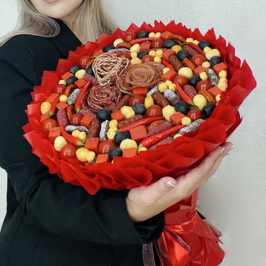 Мужской букет Рубин