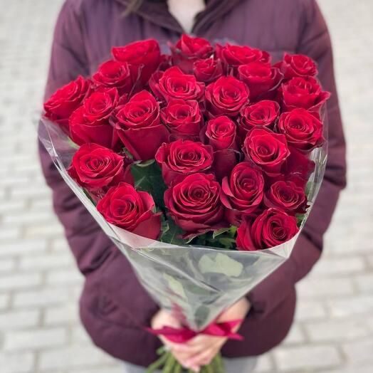 Букет из 25 эквадорских роз1