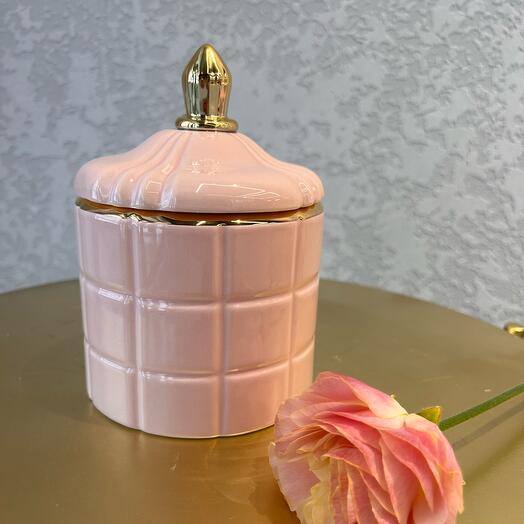 Storage vase with lid dome (medium)