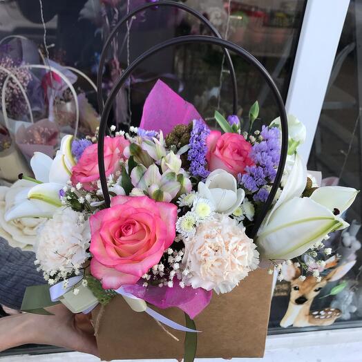 Cesta de flores