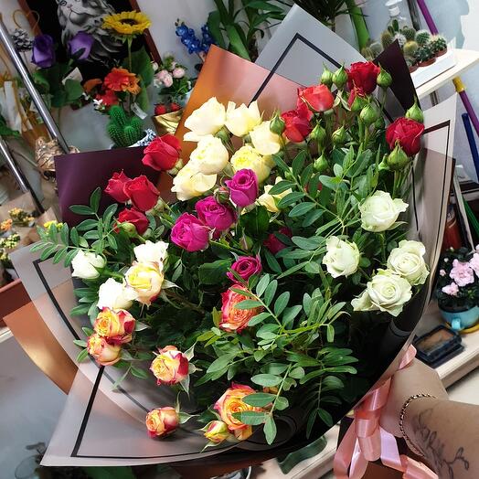 Кустовые розы 7