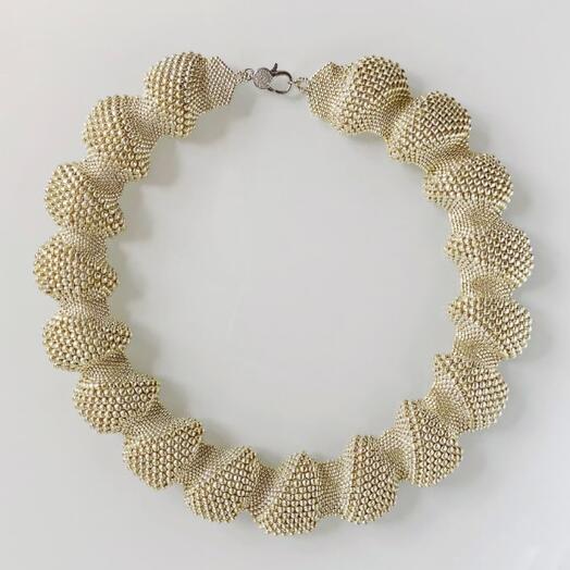 WAVE Necklace - white gold