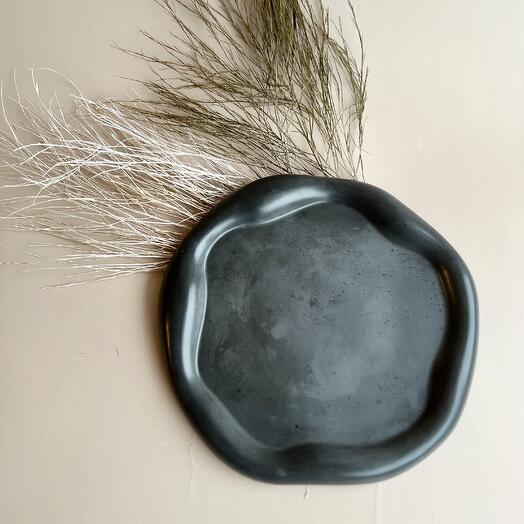 Stand for candles, jewelry, sweets in Grey stone color