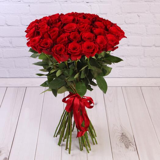 Букет из 51 розы 70см🌹