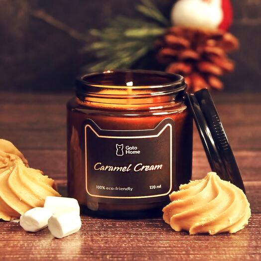 Свеча ароматическая «Сливочная карамель», 120 мл