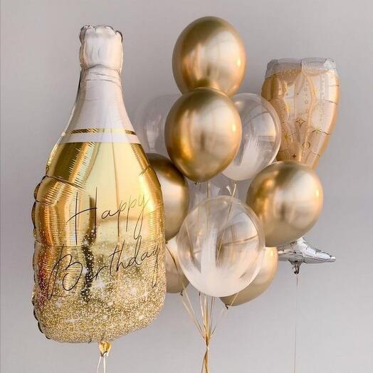 Golden Champagne Set