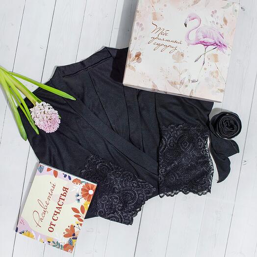 Albornoz de Adele Noir + Caja de choque + Caja de regalo