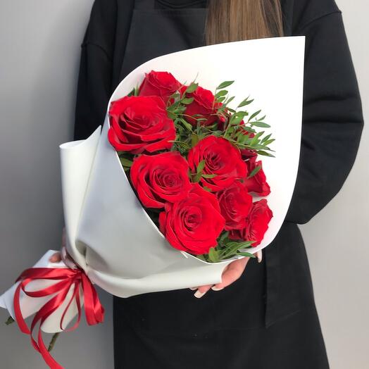 Букет из красных роз♥️♥️♥️