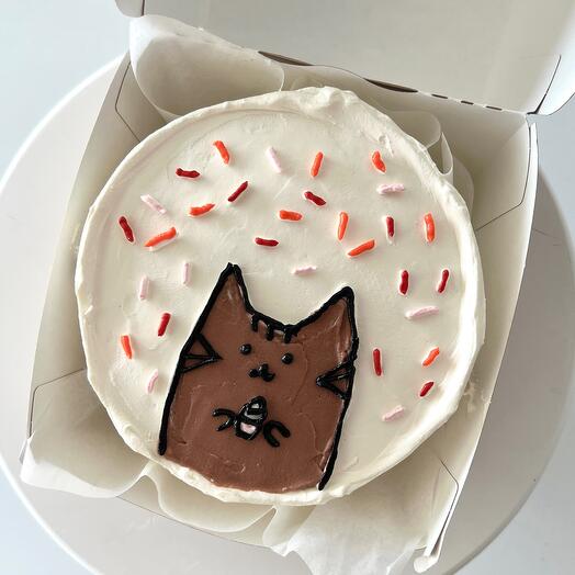 Bento cake with a seal