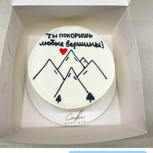 Бенто торт "Ты покоришь любые вершины"