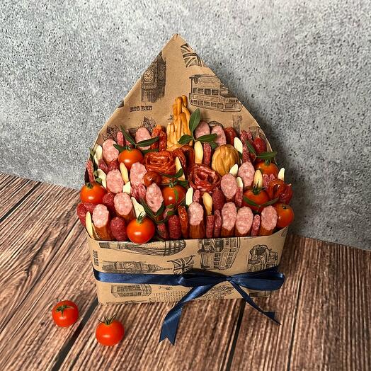 Мясной букет Подарок мужчине букет из колбас