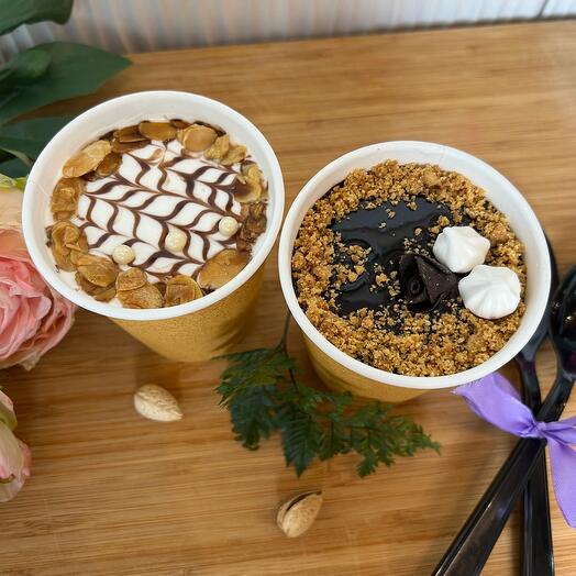 Набор из 2 пирожных Cake-to-go (Эстерхази и киевское)