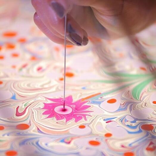 Мастер-класс рисования на воде "Эбру" для двоих