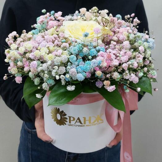 Букет "Яркий восход" от цветочного магазина Оранж Алматы