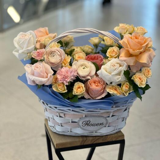 Корзина с цветами Secret Rose