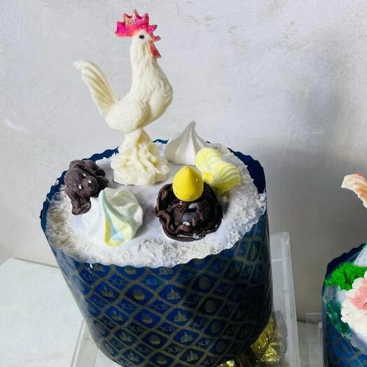 Кулич пасхальный с орехами