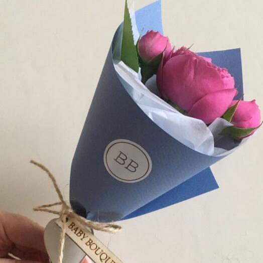 BB bouquet mini из пионовидной розы