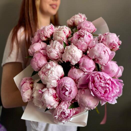 Букет из 25 пионов. Пионы 💓