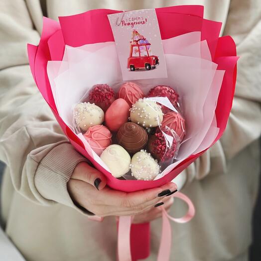 Букет из клубники в шоколаде «Мулен Руж»