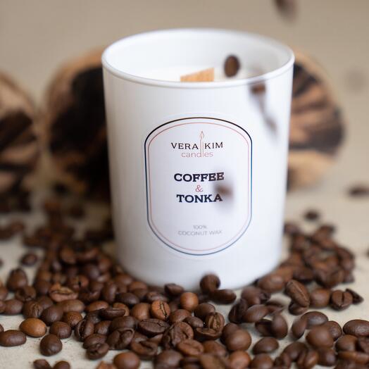 Ароматическая свеча COFFEE TONKA в сумочке