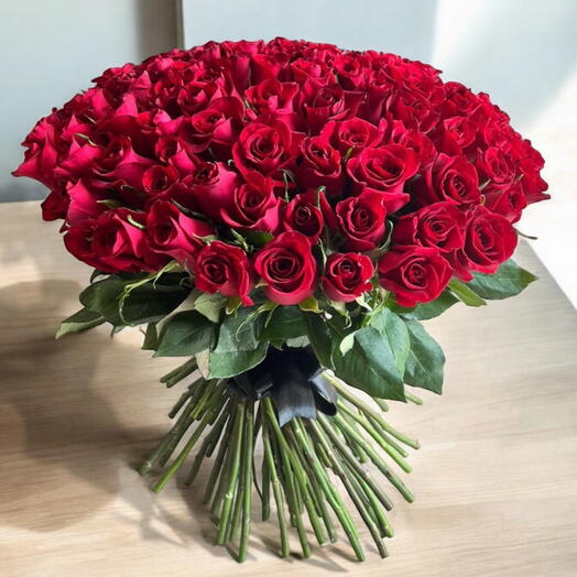 101 Red roses flower bouquet