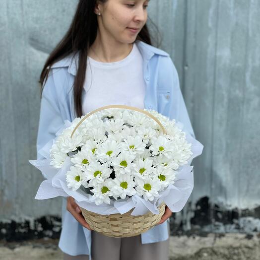Корзинка хризантем