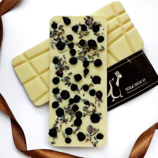 Шоколад белый, черника, лаванда