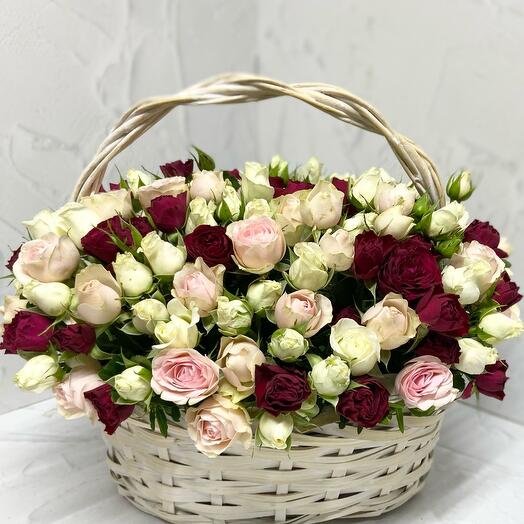 Любимой мамочке моих детей 🫶🫶💘большая белая овалная корзина  💝💝