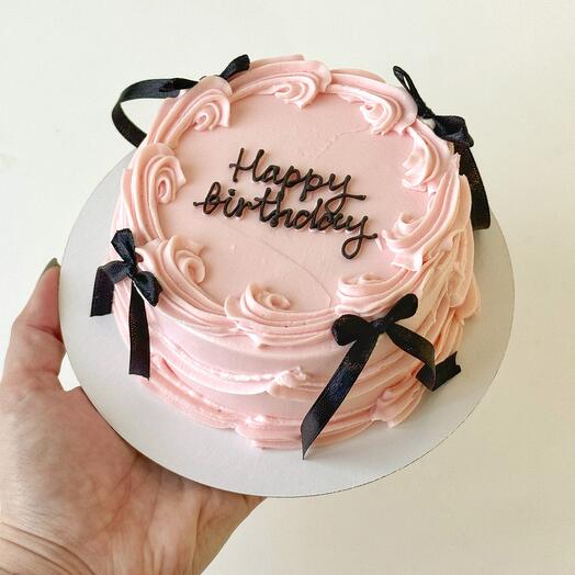 Vintage Lambeth style bento cake happy birthday